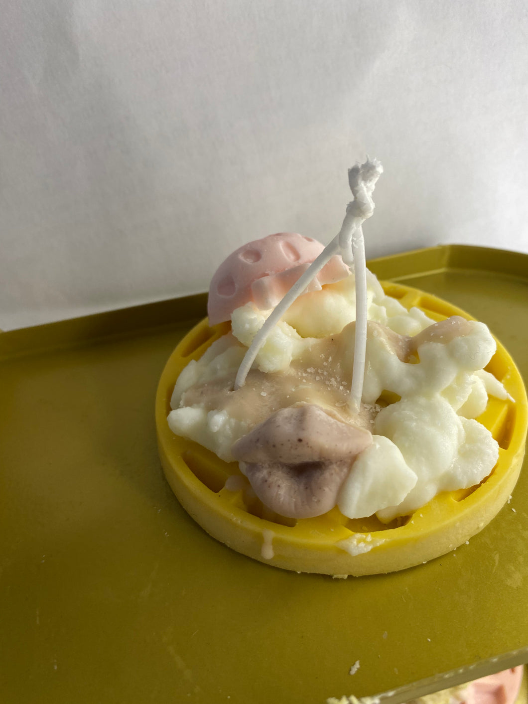 Waffle candles